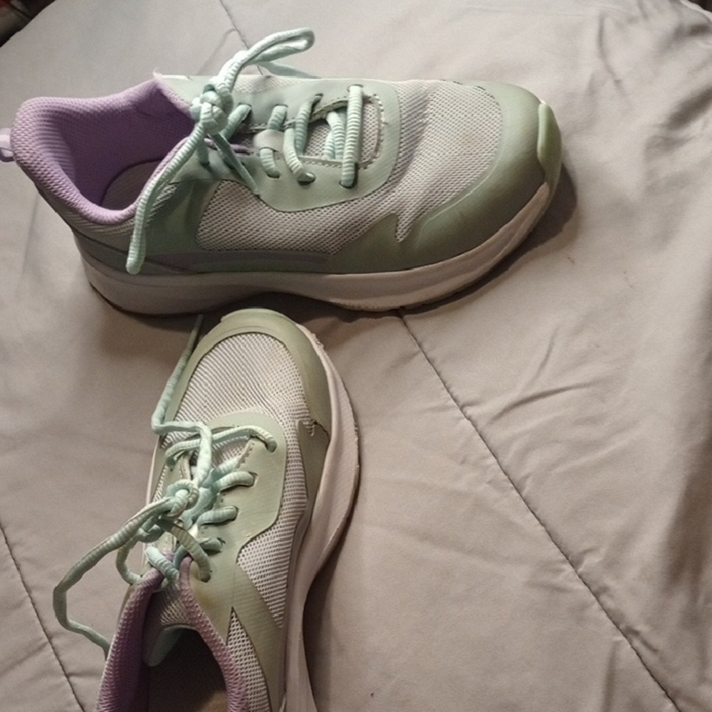 Stylish Mint and Lavender Women's Athletic Shoes